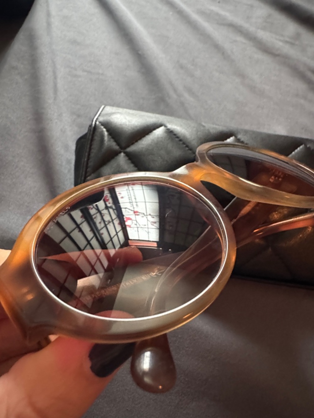 CHANEL Round Sunglasses in Honey Tortoise with Gradient Lenses - Picture 4 of 7
